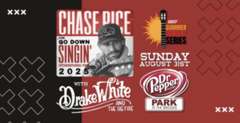 Chase Rice w/ Drake White at Dr Pepper Park